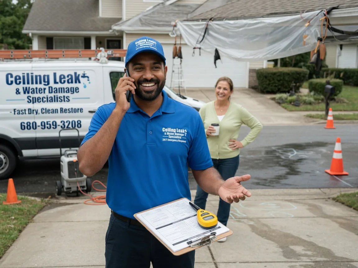 Ceiling Leak Cleanup Union Mills, NC FAQs
